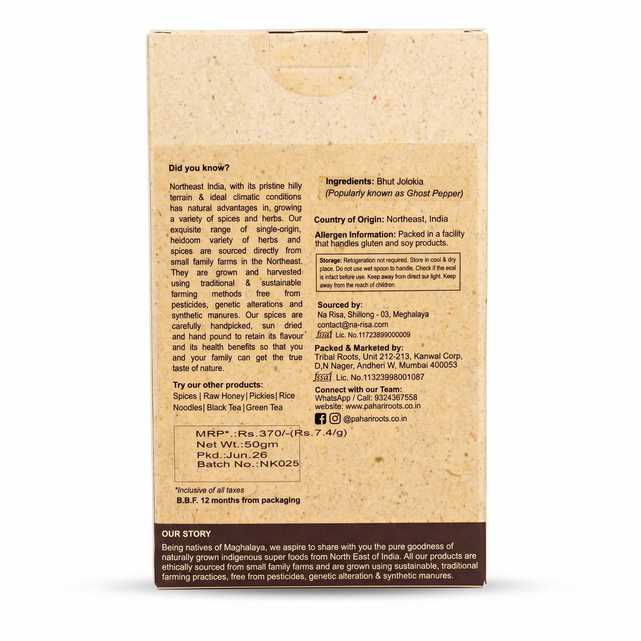Bhut Jolokia Powder With Flakes
