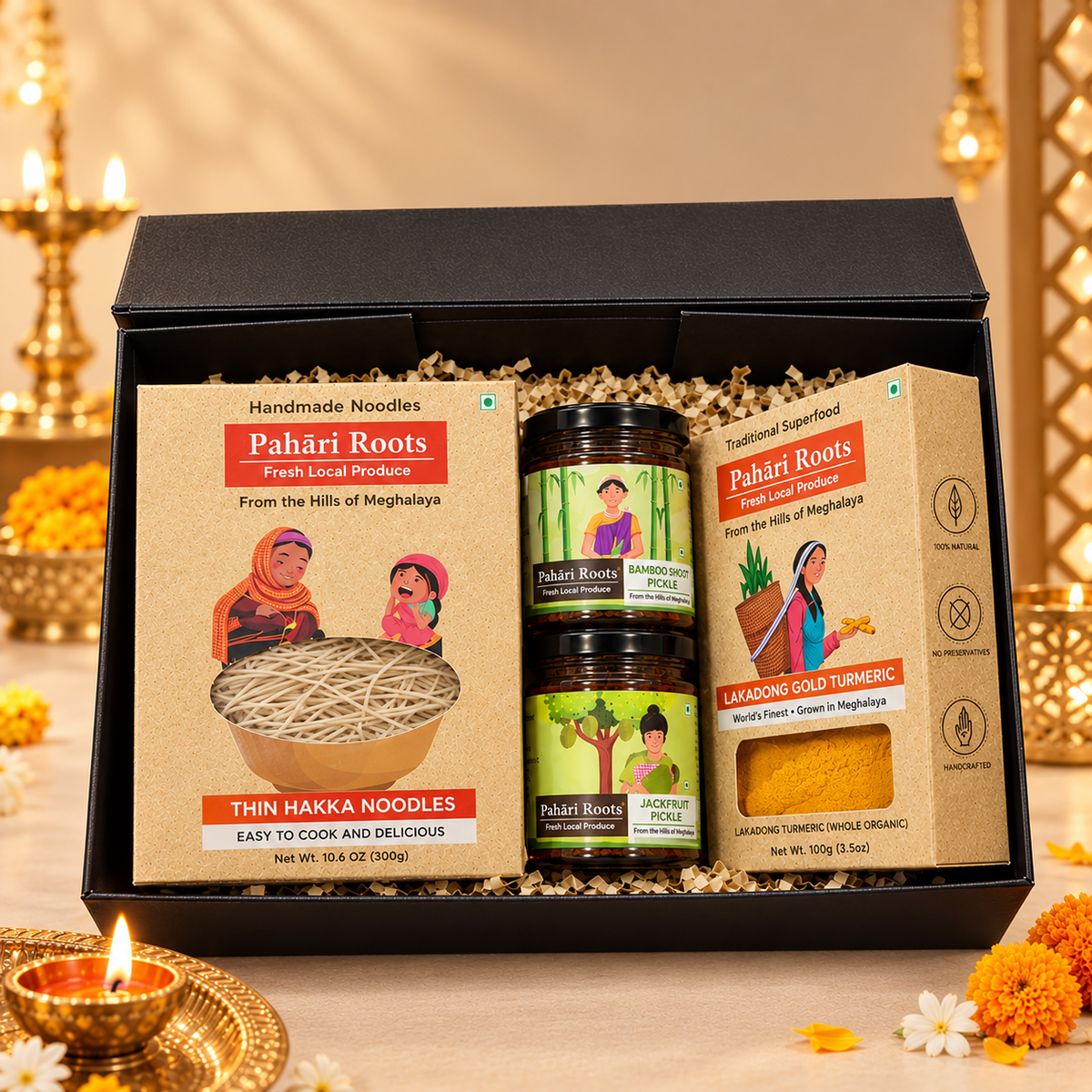 Gift Box with 4 Products | Pahari Roots