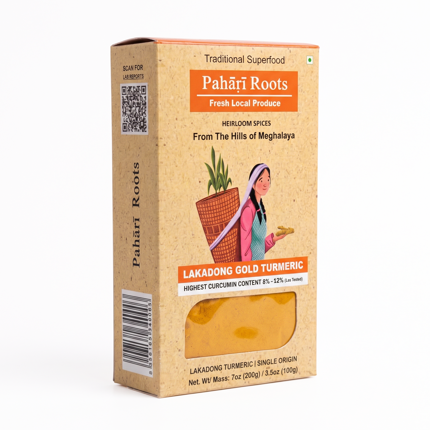 Lakadong Turmeric Powder High Curcumin 8-12%