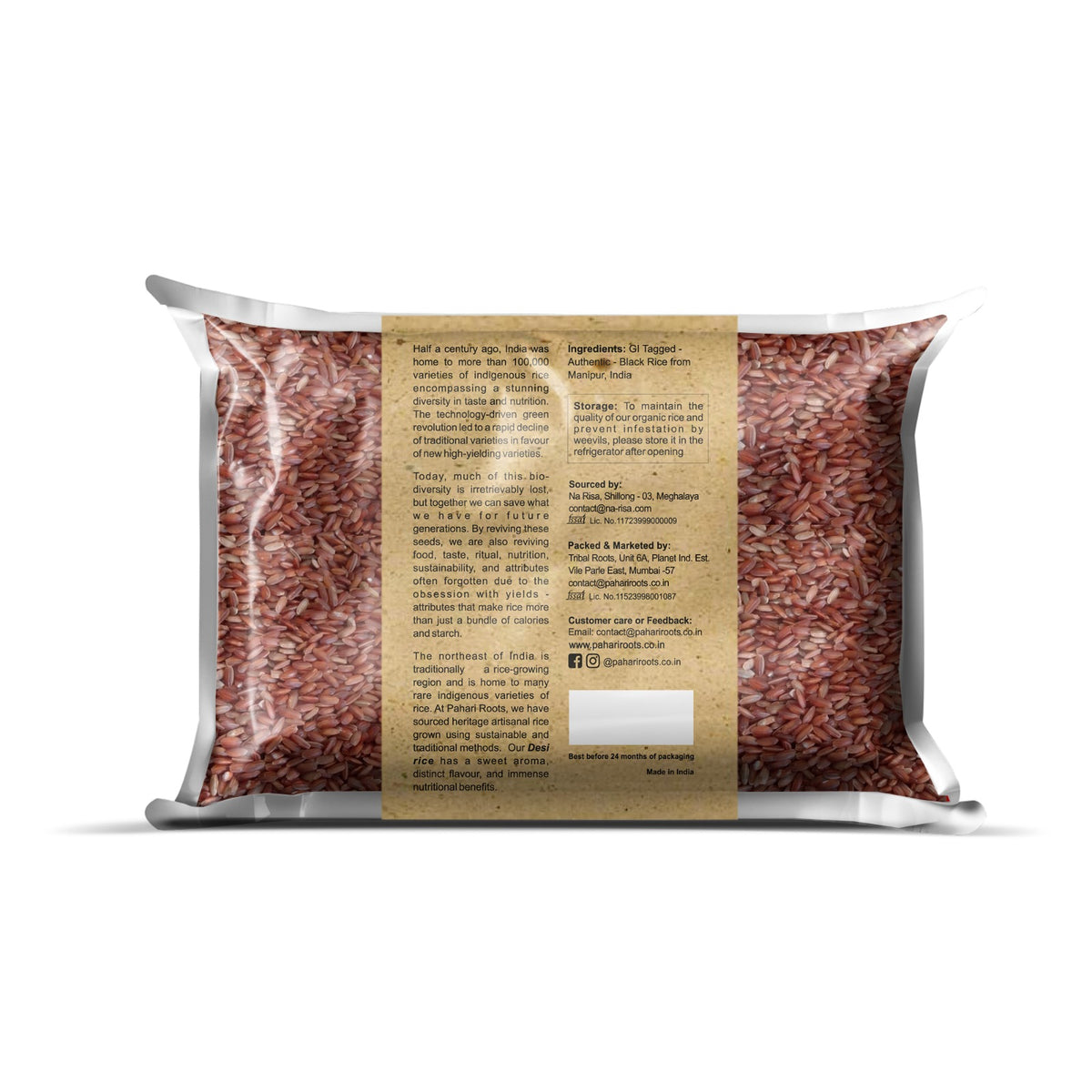 Pahari Rice Meghalaya Red Rice | Pahari Roots Traditional Rice
