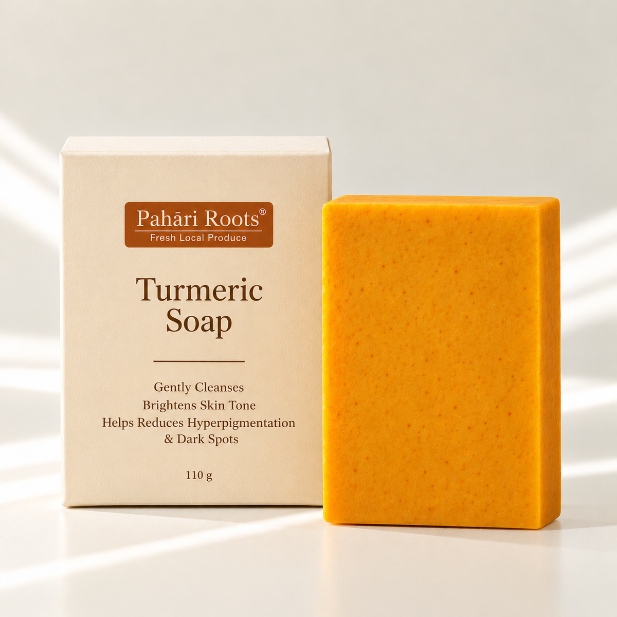 Turmeric Soap – Brightening & Gentle Cleansing, 110 g