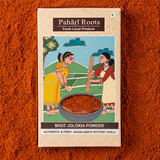 Authentic Bhut Jolokia Powder With Flakes packaged by Pahari Roots
