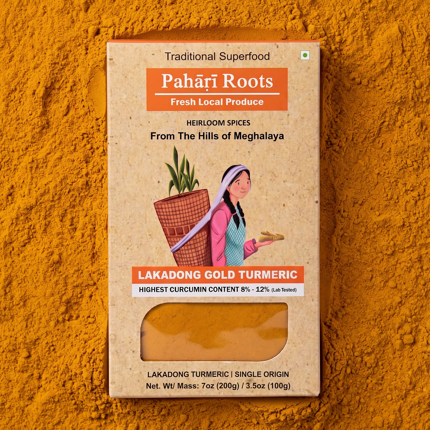 Pahari Roots Lakadong Turmeric

